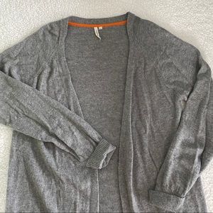 snapdragon Grey Pure Cashmere Cardigan